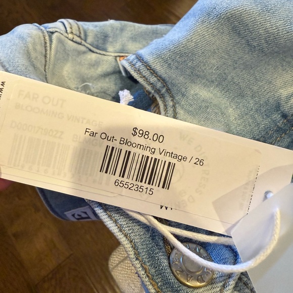 Daze Women's Light Blue Flare Jeans - Far Out - Picture 4 of 5